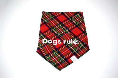 Plaid Holiday Bandana