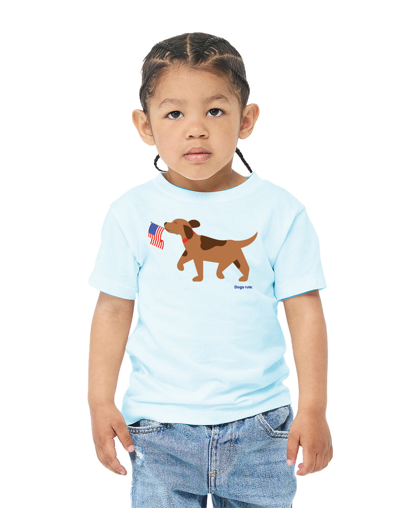 Toddler Red, White and Woof T-Shirt